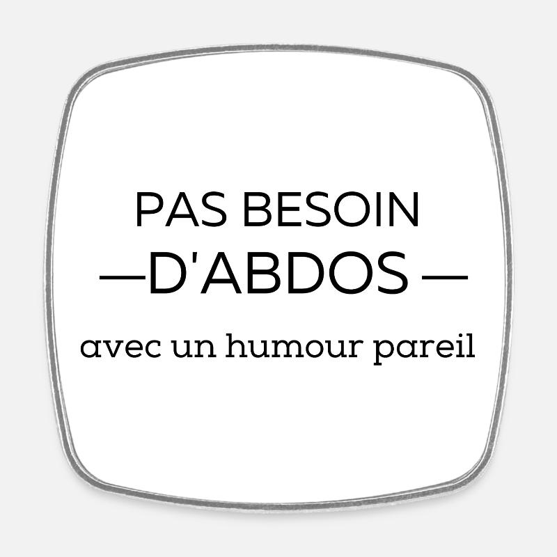 Illustration Nature Équilibrée - Magnet carré - blanc