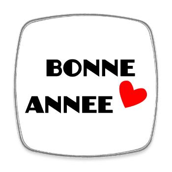 HAPPY NEW YEAR. NEW YEAR'S EVE. NEW YEAR - Square fridge magnet - white - Front