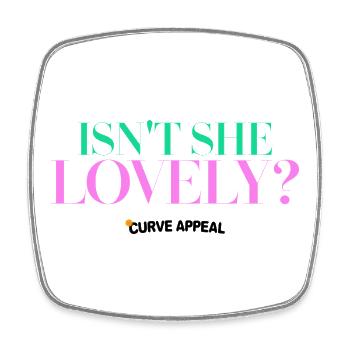 Isn't She Lovely – Inspirierende Beauty-Grafiken - Viereckiger Kühlschrankmagnet - Weiß - Vorne