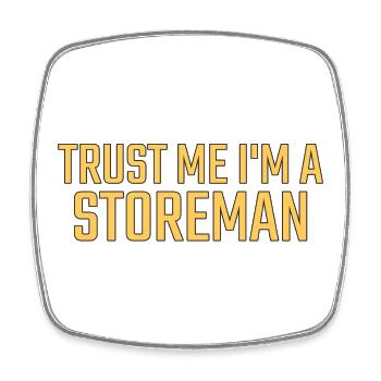 Storeman Trust Me - Viereckiger Kühlschrankmagnet - Weiß - Vorne