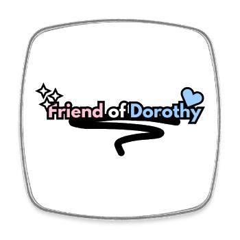 Freundin von Dorothy Trans Pride Hidden Queer - Viereckiger Kühlschrankmagnet - Weiß - Vorne