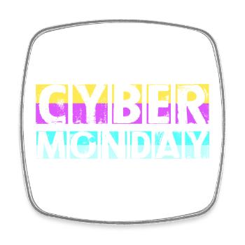 Virée shopping du Cyber Monday - Magnet carré - blanc - Devant