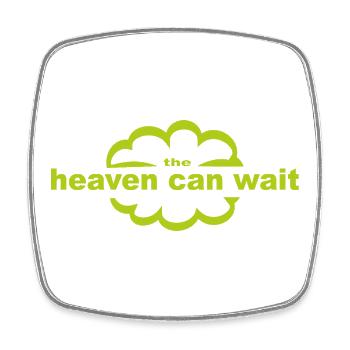 heaven_can_wait - Magnet carré - blanc - Devant