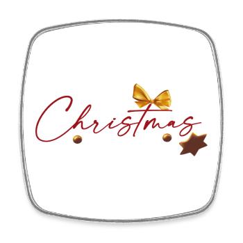 Christmas magic - Square fridge magnet - white - Front