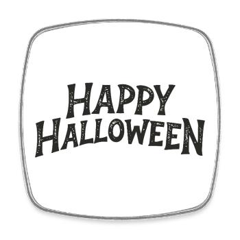 Frohes Halloween Zerrissen - Viereckiger Kühlschrankmagnet - Weiß - Vorne