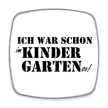 Schulanfänger-Kindergarten - Viereckiger Kühlschrankmagnet - Weiß - Vorne