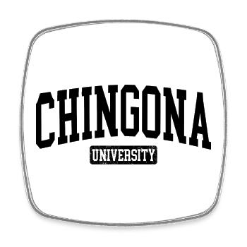 Chingona University Latina Mexican Chingona - Square fridge magnet - white - Front