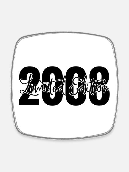Limited edition 2008 - Viereckiger Kühlschrankmagnet - Weiß