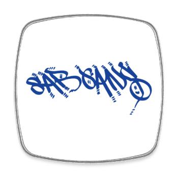 T-shirt Sargans pour de vrais Sargans - Magnet carré - blanc - Devant