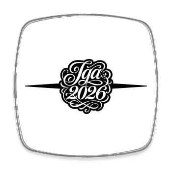 Jga 2026 Bachelor Party - Square fridge magnet - white - Front