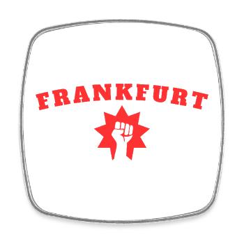 Frankfurt  - Viereckiger Kühlschrankmagnet - Weiß - Vorne