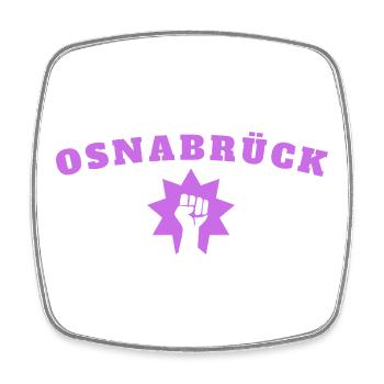 Osnabrück - Viereckiger Kühlschrankmagnet - Weiß - Vorne