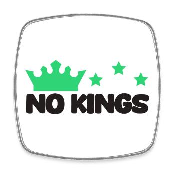 King tiger funny saying - Square fridge magnet - white - Front
