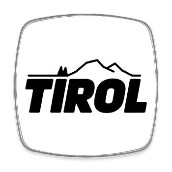 Tirol - Souvenir Design - Viereckiger Kühlschrankmagnet - Weiß - Vorne