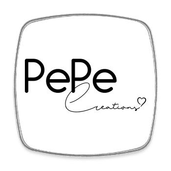Pepe Creations - Magnet carré - blanc - Devant