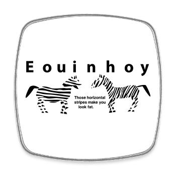 Evolution theory zebras - Square fridge magnet - white - Front