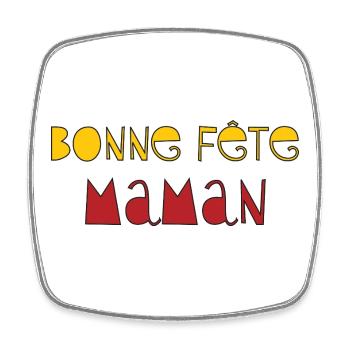 Happy Mother's Day - Mother's Day - Square fridge magnet - white - Front
