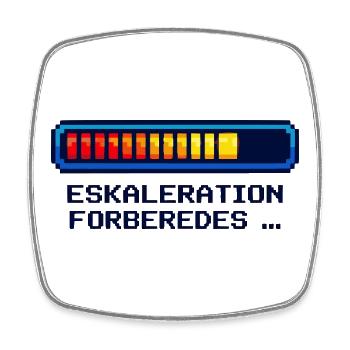 Chemise d’escalade pour nerds et geeks danois - Magnet carré - blanc - Devant
