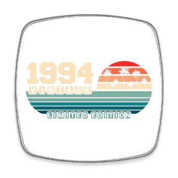 31. Geburtstag 1994 Vintage 1994 Retro Sunset - Viereckiger Kühlschrankmagnet - Weiß - Vorne
