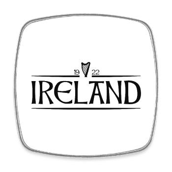 Ireland - Ireland - Irish - Irish - Harp - Square fridge magnet - white - Front