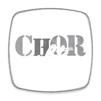 Chor Alt - Viereckiger Kühlschrankmagnet - Weiß - Vorne