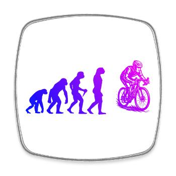 Roadbike motif with recognition value - Square fridge magnet - white - Front