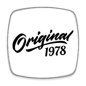 Vintage 1978 Jubiläum 1978 Original 1978 - Viereckiger Kühlschrankmagnet - Weiß - Vorne