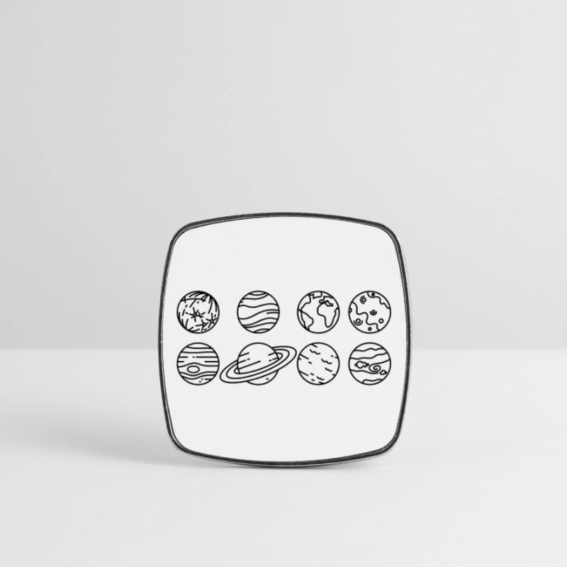 Solar System Planets – Solar System Space Square fridge magnet