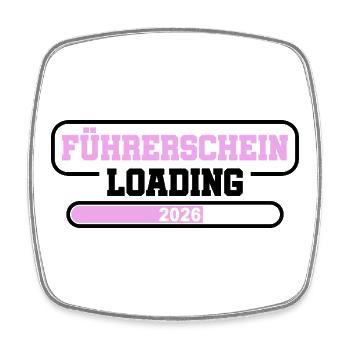Driving License 2026 Driving Test Driving License Test - Square fridge magnet - white - Front