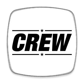 crew - Square fridge magnet - white - Front