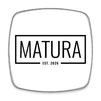 Matura Est 2026 - Square fridge magnet - white - Front