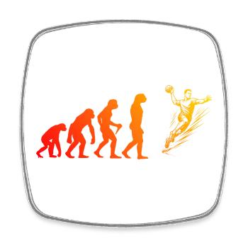 Clear handball message for men - Square fridge magnet - white - Front