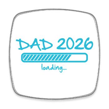 Papa 2026 invite l’annonce de grossesse du bébé - Magnet carré - blanc - Devant