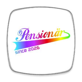 Pensionär 2026 Renten Hoodie, Tasse, Shirt - Viereckiger Kühlschrankmagnet - Weiß - Vorne