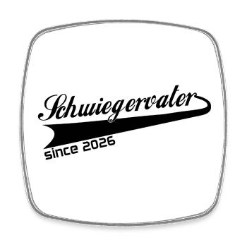 Father-in-law 2026, best father-in-law ever - Square fridge magnet - white - Front