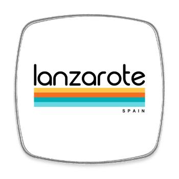 Lanzarote - Espagne - Espagne - Espagne - Îles Canaries - Magnet carré - blanc - Devant
