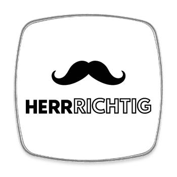Ich bin der Mann  - Viereckiger Kühlschrankmagnet - Weiß - Vorne