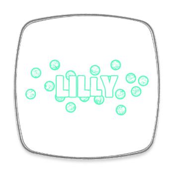 Funny Lilly - Square fridge magnet - white - Front