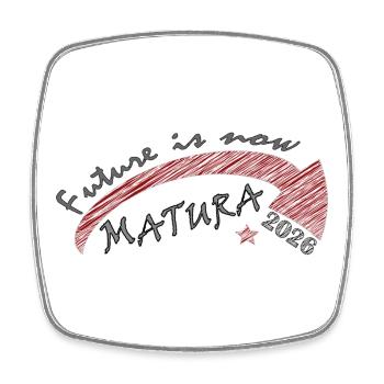 Avenir maintenant – Matura 2026 - Magnet carré - blanc - Devant
