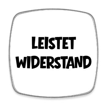Leistet_wiederstand - Square fridge magnet - white - Front
