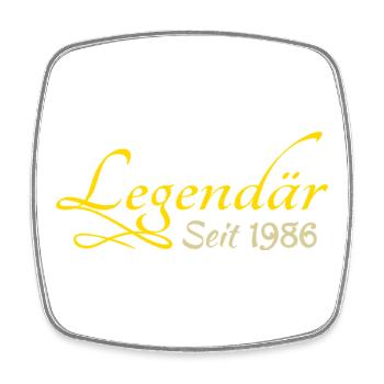 Born in 1986 - Square fridge magnet - white - Front