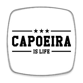 Capoeira is life! - Square fridge magnet - white - Front