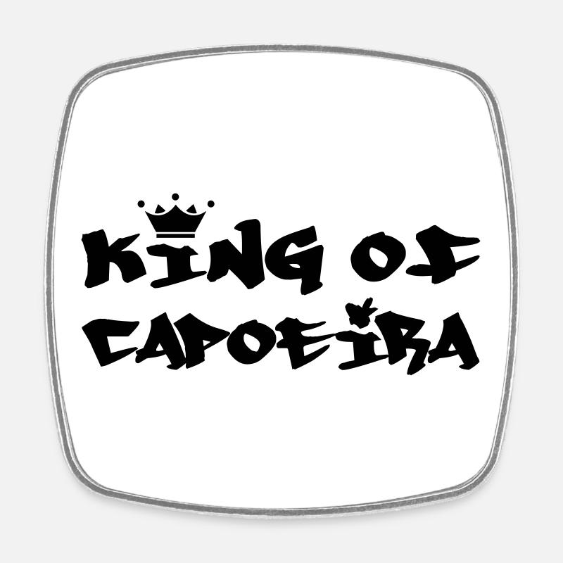 The King of Capoeira - Square fridge magnet - white