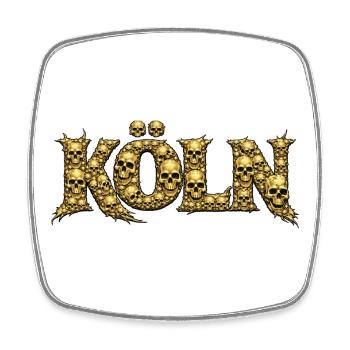 COLOGNE | Lettres du Crâne d’Or - Magnet carré - blanc - Devant