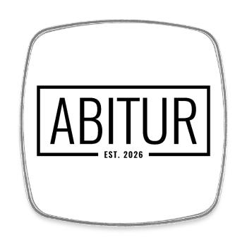 Abitur Est 2026 Abschluss Abi Schulabschluss - Viereckiger Kühlschrankmagnet - Weiß - Vorne