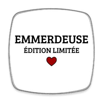 Troublemaker Limited Edition Funny Humor - Square fridge magnet - white - Front