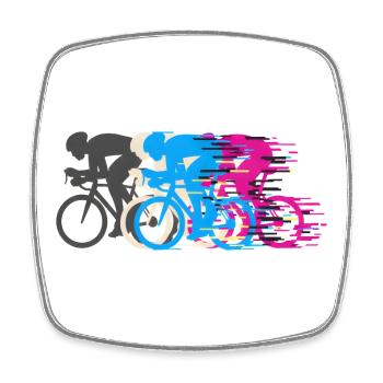 Vélo de route Vélo Vélo Sport Vélo VTT - Magnet carré - blanc - Devant