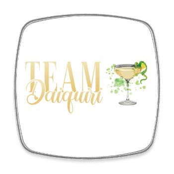 Équipe de cocktails de soirée de jeune fille Daiquiri - Magnet carré - blanc - Devant