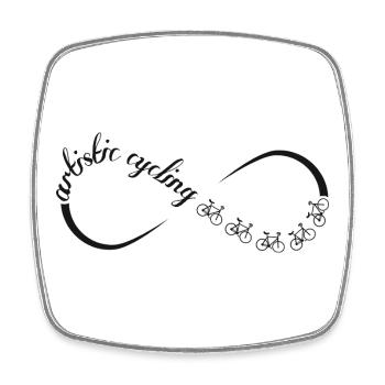 Artistic cycling, artistic cycling, indoor cycling - Square fridge magnet - white - Front