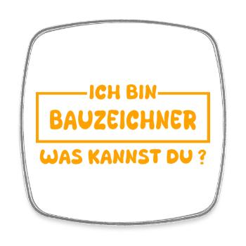 Gift for draftsman - Square fridge magnet - white - Front